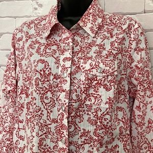 Womens Karen Scott button down shirt